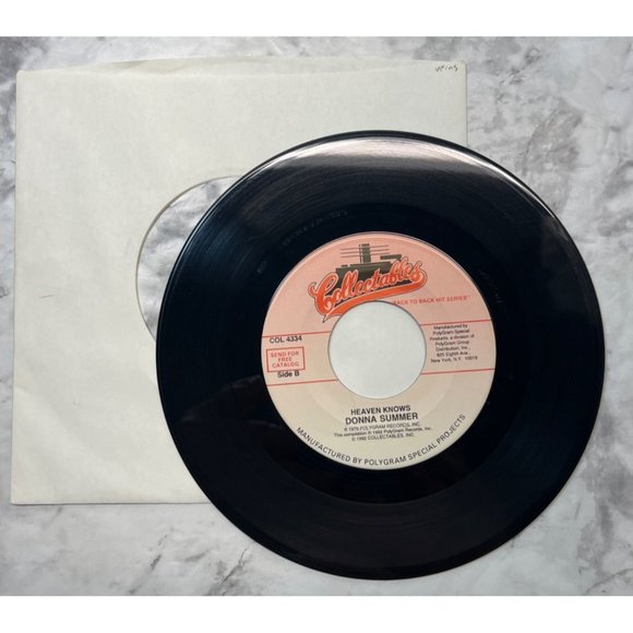 Donna Summer Hot Stuff / Heaven Knows 45 Disco Funk Collectables 4334 - Picture 5 of 6